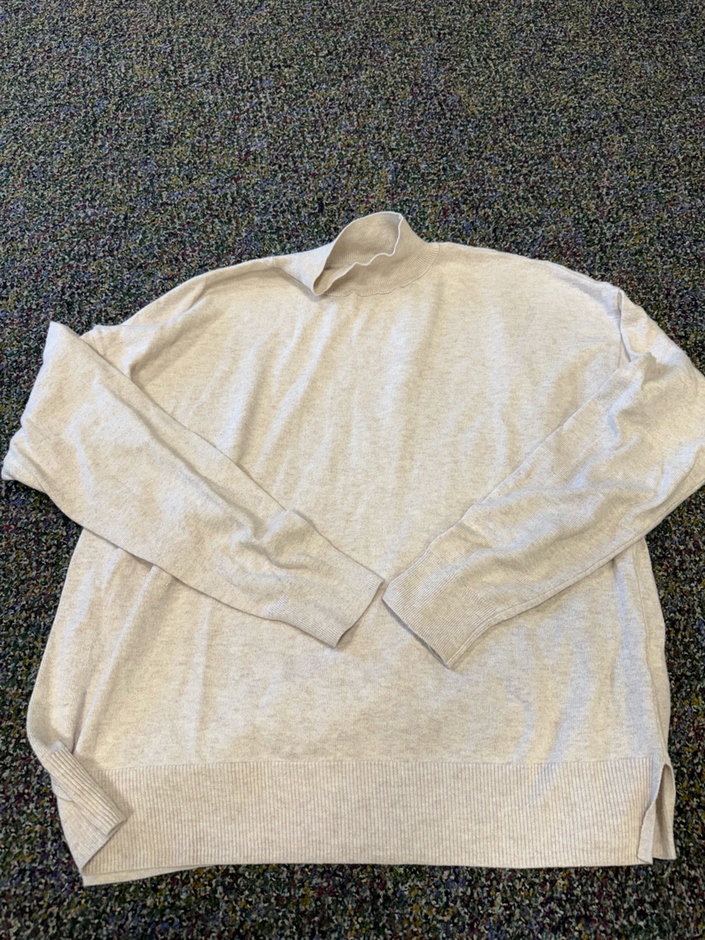 Old Navy Cream Mock Neck Sweater